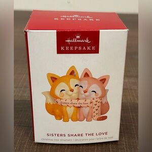 Hallmark Keepsake 2025 Sisters Share the Love Christmas Ornament NWOT